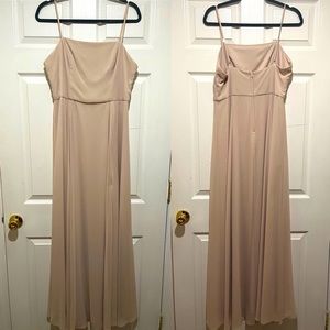Champagne bridesmaid dress!